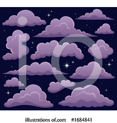 Royalty-Free (RF) Cloud Clipart Illustration by visekart - Stock Sample #1684841