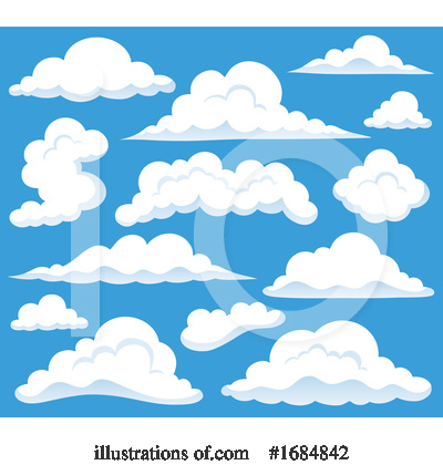 Royalty-Free (RF) Cloud Clipart Illustration by visekart - Stock Sample #1684842