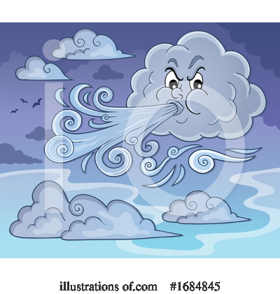Royalty-Free (RF) Cloud Clipart Illustration by visekart - Stock Sample #1684845
