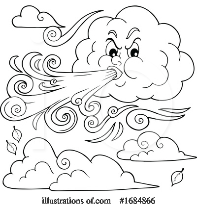 Royalty-Free (RF) Cloud Clipart Illustration by visekart - Stock Sample #1684866