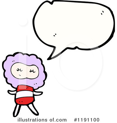 Royalty-Free (RF) Cloud Person Clipart Illustration by lineartestpilot - Stock Sample #1191100