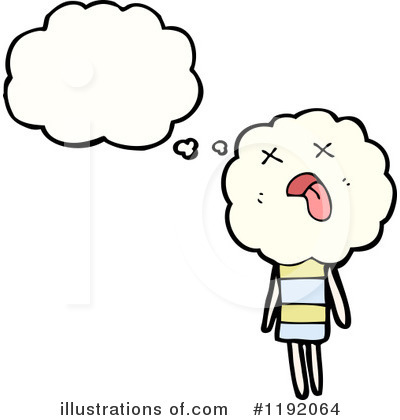 Royalty-Free (RF) Cloud Person Clipart Illustration by lineartestpilot - Stock Sample #1192064