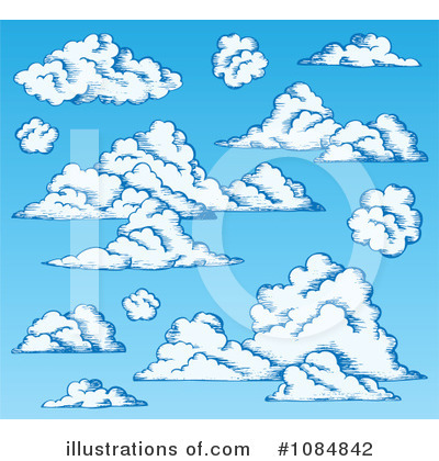 Royalty-Free (RF) Clouds Clipart Illustration by visekart - Stock Sample #1084842