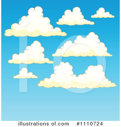 Royalty-Free (RF) Clouds Clipart Illustration by visekart - Stock Sample #1110724