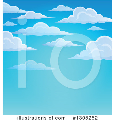 Royalty-Free (RF) Clouds Clipart Illustration by visekart - Stock Sample #1305252