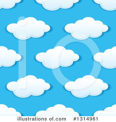 Royalty-Free (RF) Clouds Clipart Illustration by Vector Tradition SM - Stock Sample #1314961