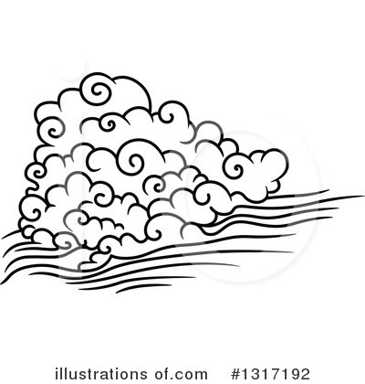 Royalty-Free (RF) Clouds Clipart Illustration by Vector Tradition SM - Stock Sample #1317192