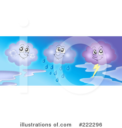 Royalty-Free (RF) Clouds Clipart Illustration by visekart - Stock Sample #222296