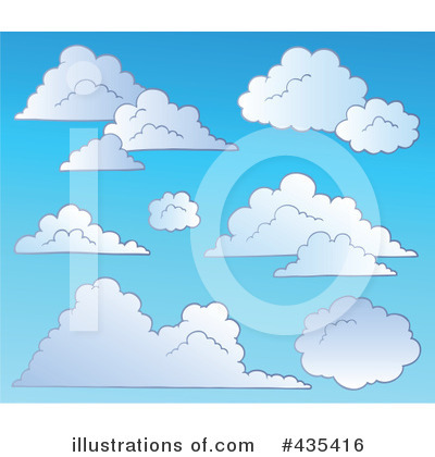 Royalty-Free (RF) Clouds Clipart Illustration by visekart - Stock Sample #435416
