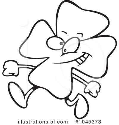 Royalty-Free (RF) Clover Clipart Illustration by toonaday - Stock Sample #1045373