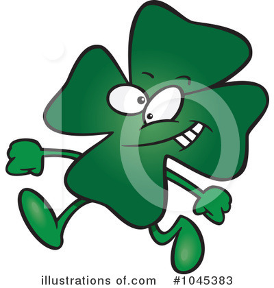 Royalty-Free (RF) Clover Clipart Illustration by toonaday - Stock Sample #1045383
