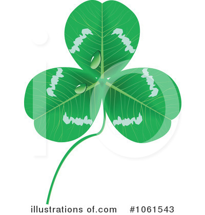 Royalty-Free (RF) Clover Clipart Illustration by Vector Tradition SM - Stock Sample #1061543