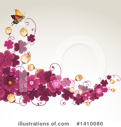 Royalty-Free (RF) Clover Clipart Illustration by merlinul - Stock Sample #1410080