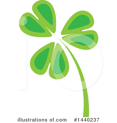 Royalty-Free (RF) Clover Clipart Illustration by ColorMagic - Stock Sample #1440237