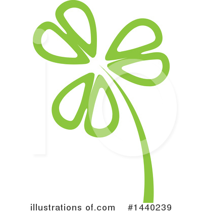 Royalty-Free (RF) Clover Clipart Illustration by ColorMagic - Stock Sample #1440239
