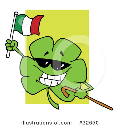 Royalty-Free (RF) Clover Clipart Illustration by Hit Toon - Stock Sample #32650