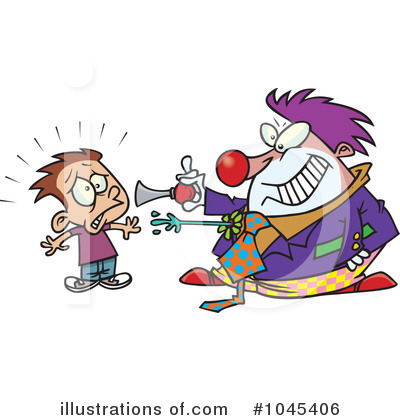 Royalty-Free (RF) Clown Clipart Illustration by toonaday - Stock Sample #1045406