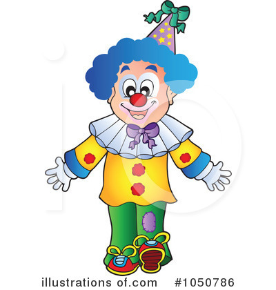 Royalty-Free (RF) Clown Clipart Illustration by visekart - Stock Sample #1050786
