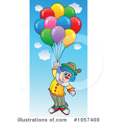 Royalty-Free (RF) Clown Clipart Illustration by visekart - Stock Sample #1057400