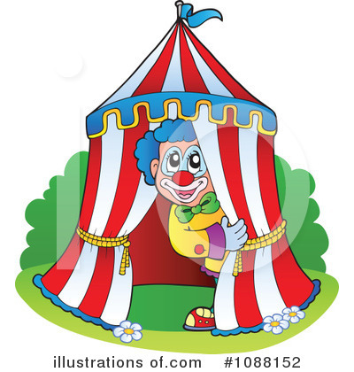 Royalty-Free (RF) Clown Clipart Illustration by visekart - Stock Sample #1088152