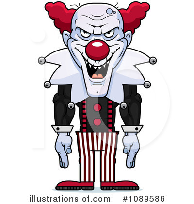 Royalty-Free (RF) Clown Clipart Illustration by Cory Thoman - Stock Sample #1089586
