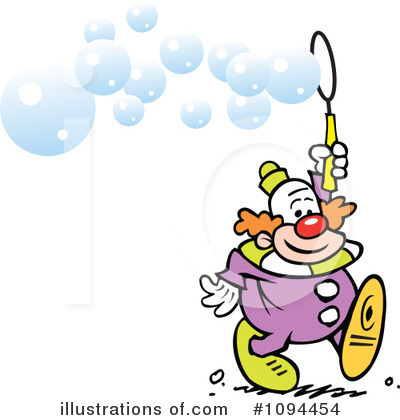 Royalty-Free (RF) Clown Clipart Illustration by Johnny Sajem - Stock Sample #1094454