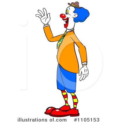 Royalty-Free (RF) Clown Clipart Illustration by Cartoon Solutions - Stock Sample #1105153
