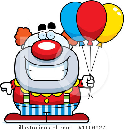 Royalty-Free (RF) Clown Clipart Illustration by Cory Thoman - Stock Sample #1106927