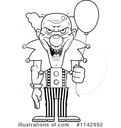 Royalty-Free (RF) Clown Clipart Illustration by Cory Thoman - Stock Sample #1142992