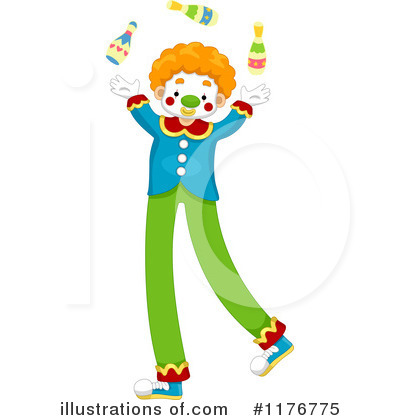 Royalty-Free (RF) Clown Clipart Illustration by BNP Design Studio - Stock Sample #1176775