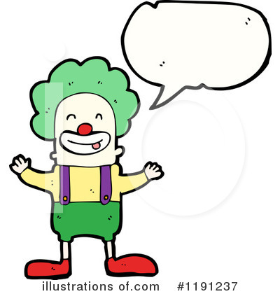 Royalty-Free (RF) Clown Clipart Illustration by lineartestpilot - Stock Sample #1191237