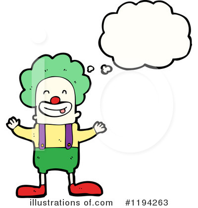Royalty-Free (RF) Clown Clipart Illustration by lineartestpilot - Stock Sample #1194263