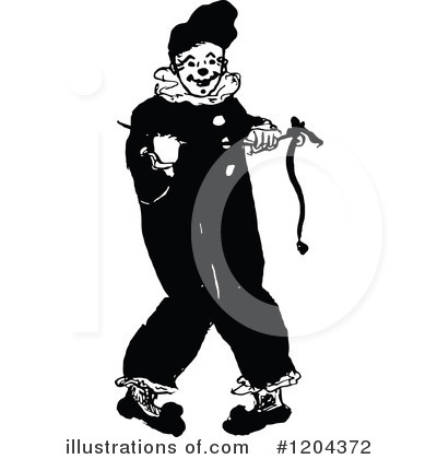 Clown Clipart #1204372 by Prawny Vintage