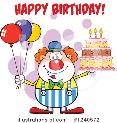 Royalty-Free (RF) Clown Clipart Illustration by Hit Toon - Stock Sample #1240572