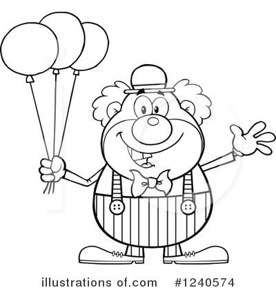 Clown Clipart #1240574 by Hit Toon