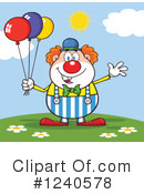 Clown Clipart #1240578 by Hit Toon