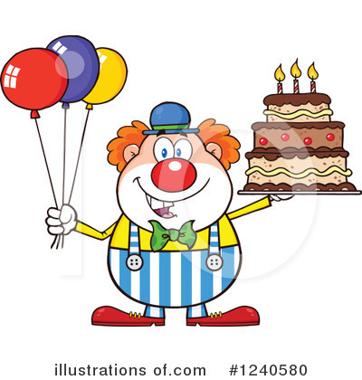 Clown Clipart #1240580 by Hit Toon