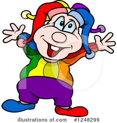 Royalty-Free (RF) Clown Clipart Illustration by dero - Stock Sample #1248299
