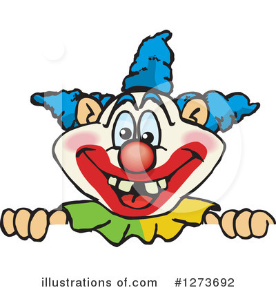 Royalty-Free (RF) Clown Clipart Illustration by Dennis Holmes Designs - Stock Sample #1273692