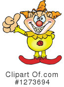 Clown Clipart #1273694 by Dennis Holmes Designs