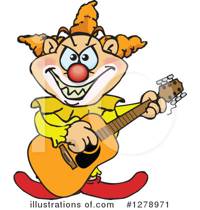 Royalty-Free (RF) Clown Clipart Illustration by Dennis Holmes Designs - Stock Sample #1278971