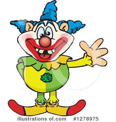 Clown Clipart #1278975 by Dennis Holmes Designs