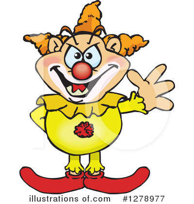 Royalty-Free (RF) Clown Clipart Illustration by Dennis Holmes Designs - Stock Sample #1278977