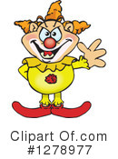 Clown Clipart #1278977 by Dennis Holmes Designs