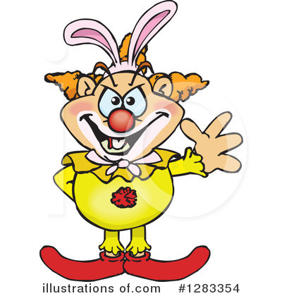 Royalty-Free (RF) Clown Clipart Illustration by Dennis Holmes Designs - Stock Sample #1283354