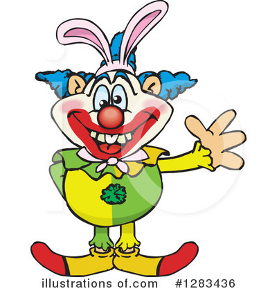 Royalty-Free (RF) Clown Clipart Illustration by Dennis Holmes Designs - Stock Sample #1283436