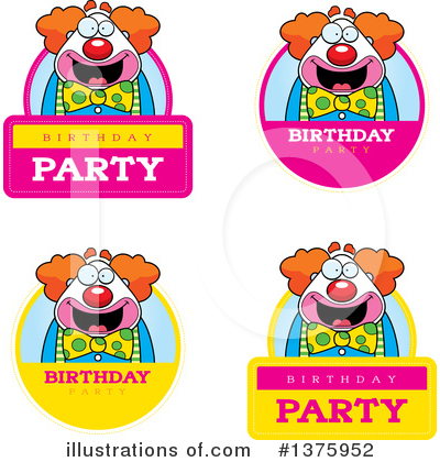 Royalty-Free (RF) Clown Clipart Illustration by Cory Thoman - Stock Sample #1375952