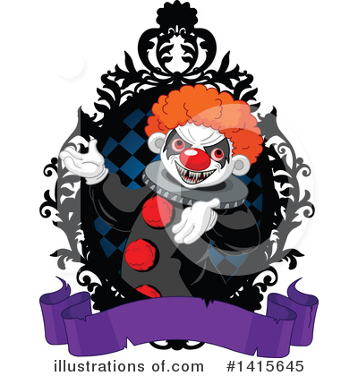 Royalty-Free (RF) Clown Clipart Illustration by Pushkin - Stock Sample #1415645