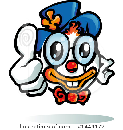 Clown Clipart #1449172 by Domenico Condello