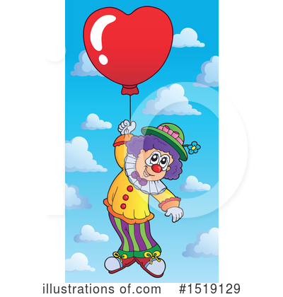 Royalty-Free (RF) Clown Clipart Illustration by visekart - Stock Sample #1519129